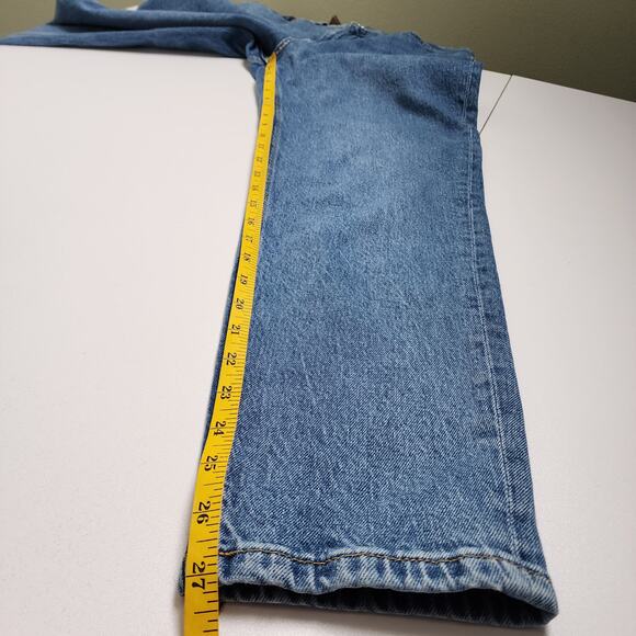 MNG Mango Womens Newmom Comfort High Rise Jeans Size 6 Medium Blue Denim Wash - Picture 11 of 12